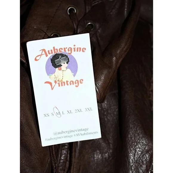 Vintage 1980s Over-the-Top Fringe Leather Bomber Jacket from Aubergine Med - Picture 4 of 15